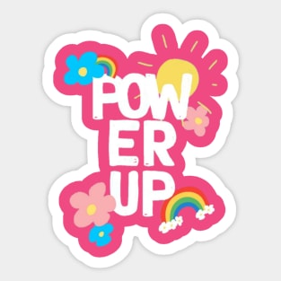 POWER UP Sticker